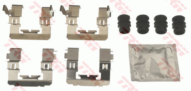 Zestaw montażowy klocków hamulcowych TRW PFK713 