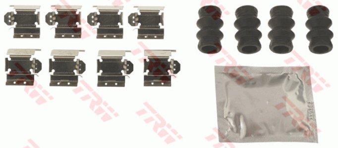 Zestaw montażowy klocków hamulcowych TRW PFK717 