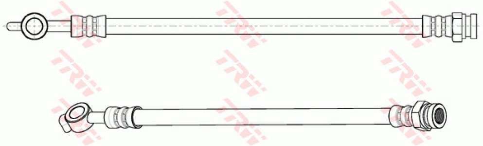 Przewód hamulcowy giętki TRW PHD1142 GJ6A43810