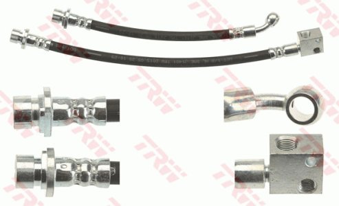 Przewód hamulcowy giętki TRW PHD1197 01468SMGE00