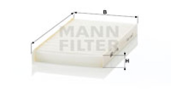 Filtr kabinowy MANN-FILTER CU21005-2 CU210052