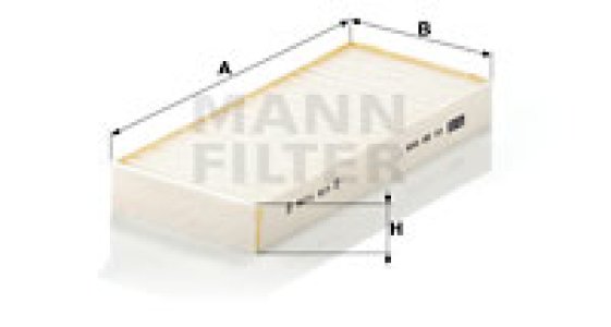 Filtr kabinowy MANN-FILTER CU22009-2 CU220092