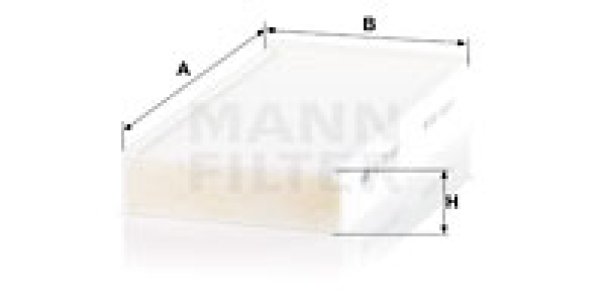 Filtr kabinowy MANN-FILTER CU23005-2 CU230052