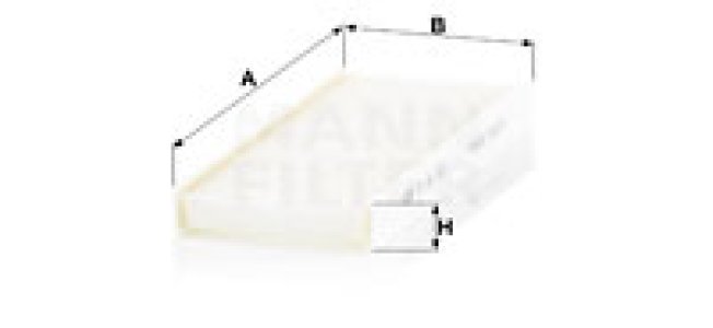 Filtr kabinowy MANN-FILTER CU25010-2 CU250102