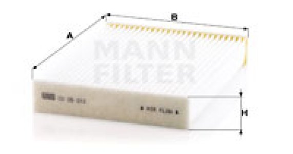 Filtr kabinowy MANN-FILTER CU25012 