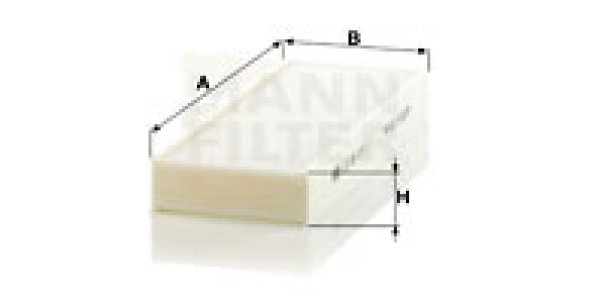 Filtr kabinowy MANN-FILTER CU26014-2 CU260142
