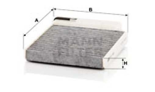Filtr kabinowy MANN-FILTER CUK1829 