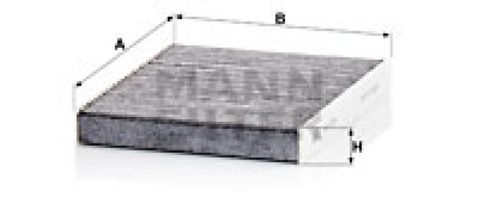 Filtr kabinowy MANN-FILTER CUK2335KIT 