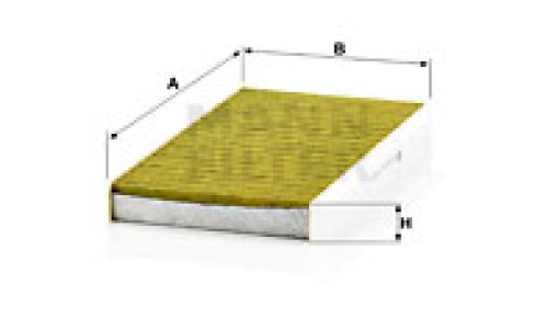 Filtr kabinowy MANN-FILTER FP3337 CUK3337