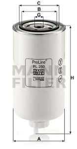 Filtr paliwa MANN-FILTER PL250 
