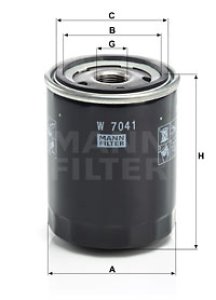 Filtr oleju MANN-FILTER W7041 