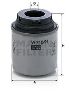 Filtr oleju MANN-FILTER W712/94 