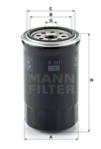Filtr oleju MANN-FILTER W8011 
