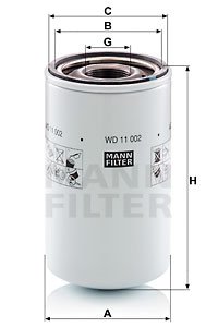 Filtr oleju MANN-FILTER WD11002 