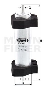 Filtr paliwa MANN-FILTER WK6021 