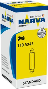 ŻARÓWKA 10W 12V SOFITOWA NARVA 173143000 10W12VSV85
