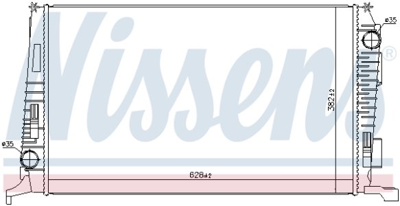 Chłodnica silnika NISSENS 637614 8200880550
