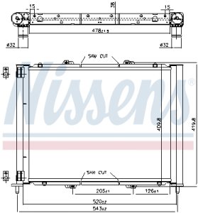 Moduł chłodzący RENAULT NISSENS 637626 