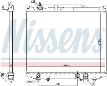 Chłodnica silnika NISSENS 641776 1770052D30