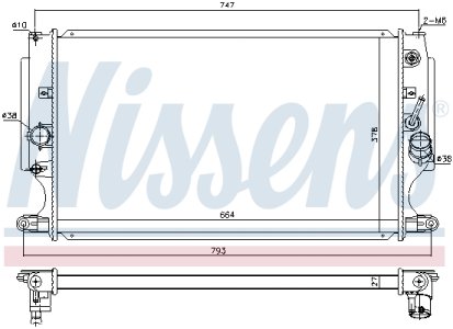 Chłodnica silnika NISSENS 646875 164000R070