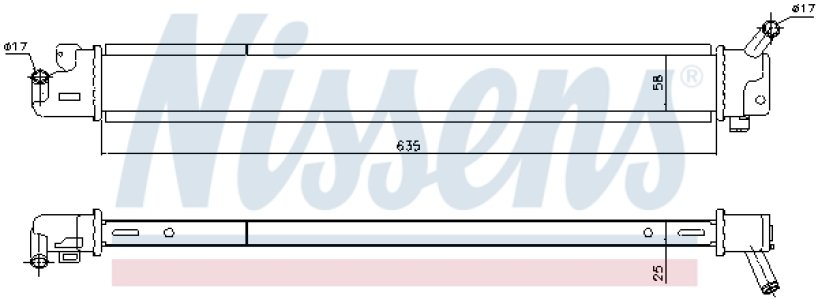 Chłodnica silnika NISSENS 666209 253084R000