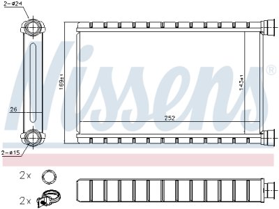 Nagrzewnica NISSENS 70527 64116941991