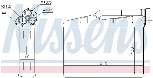 Nagrzewnica NISSENS 70530 64116971105