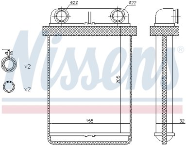 Nagrzewnica NISSENS 72671 1618297