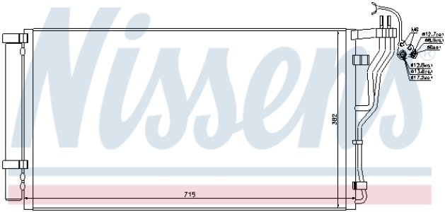 Chłodnica klimatyzacji NISSENS 940347 976063R000