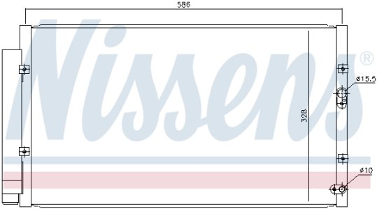 Chłodnica klimatyzacji NISSENS 940366 73210CA000