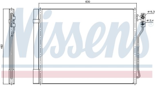 Chłodnica klimatyzacji NISSENS 940370 64537618770