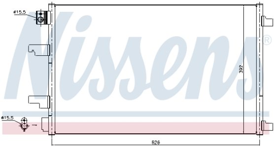 Chłodnica klimatyzacji NISSENS 940402 92100BB50A