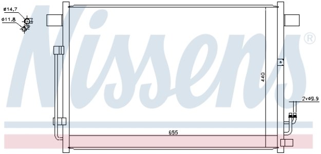 Chłodnica klimatyzacji NISSENS 940403 921101AA0A