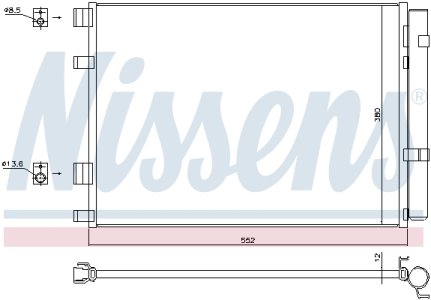 Chłodnica klimatyzacji NISSENS 940426 976062V700
