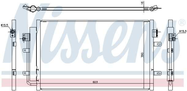 CHŁODNICA KLIMATYZACJI IVECO NISSENS 940431 5801255825