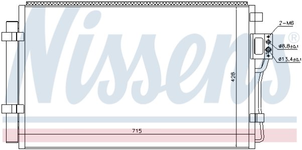 Chłodnica klimatyzacji NISSENS 940449 976061U100