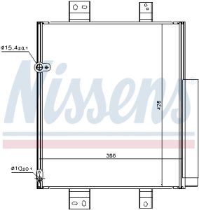 Chłodnica klimatyzacji NISSENS 940492 88450B1050