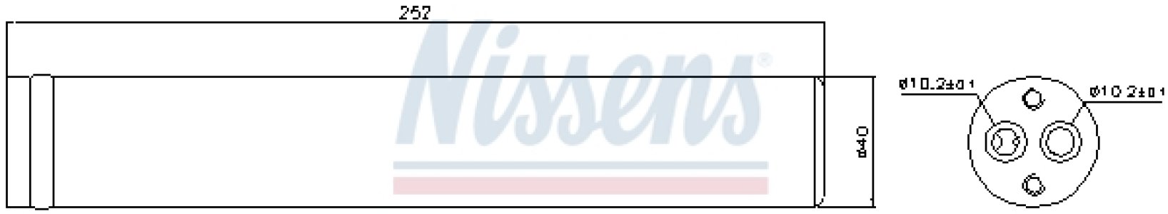 Osuszacz klimatyzacji NISSENS 95438 96539635