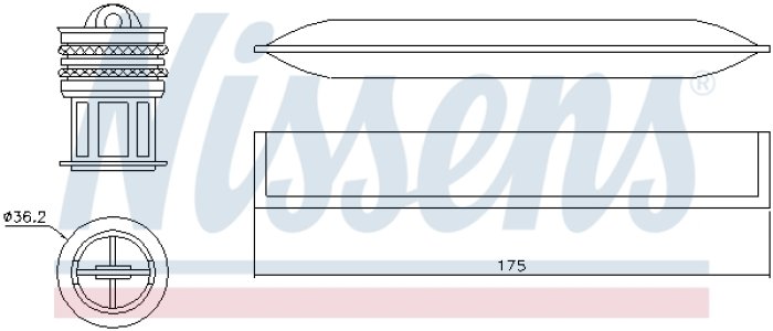 Osuszacz klimatyzacji NISSENS 95456 1618395
