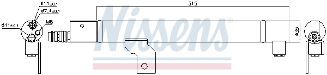 Osuszacz klimatyzacji NISSENS 95491 30780200