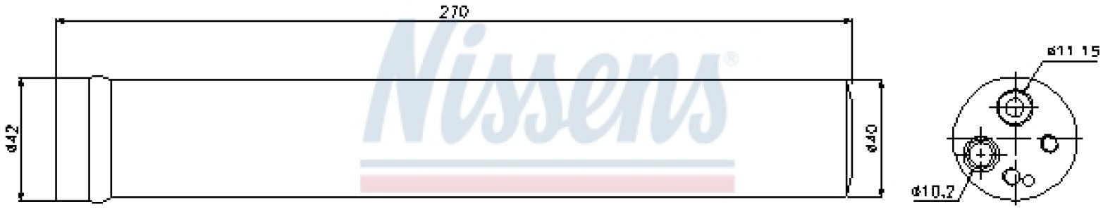 Osuszacz klimatyzacji NISSENS 95504 7701058994