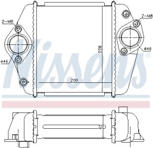 Intercooler NISSENS 96372 R2AX13565