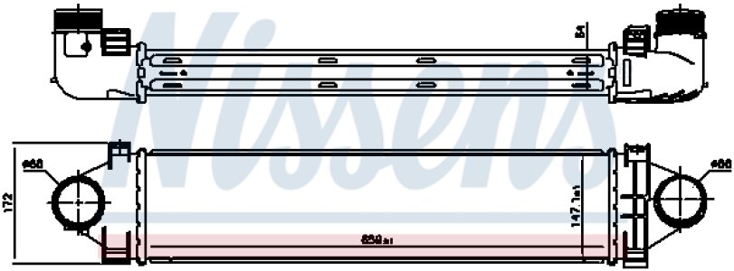 Intercooler NISSENS 96383 LR030762