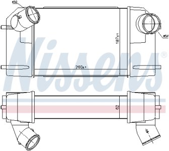 Intercooler NISSENS 96489 FTP8030