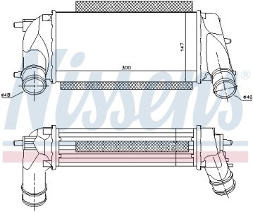 Intercooler NISSENS 96498 C1B19L440AB