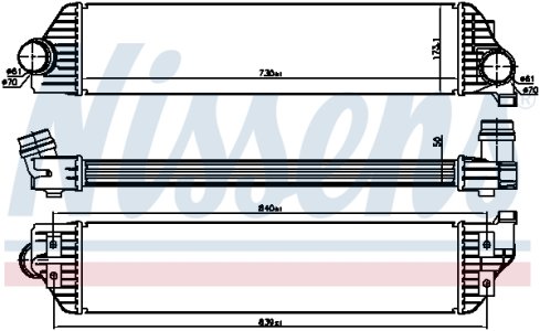 Intercooler NISSENS 96501 144960015R