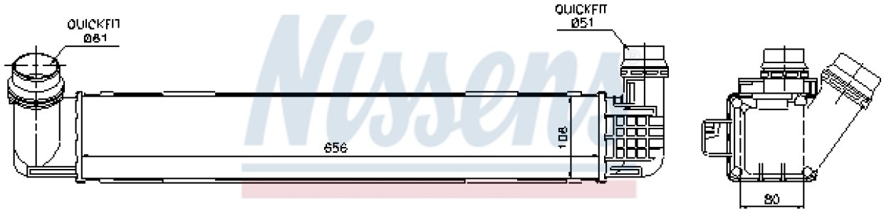 Intercooler NISSENS 96546 144960022R