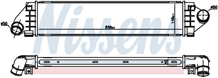 Intercooler NISSENS 96560 1429406