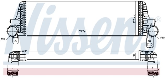 Intercooler NISSENS 96571 7E0145804A