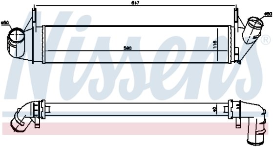 Intercooler NISSENS 96585 8200409045